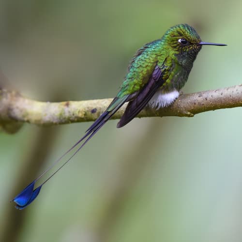 White-booted Racket-tail